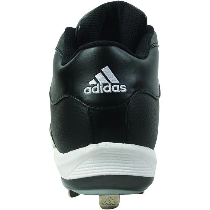 adidas Excelsior 5 Mid Baseball Metal Cleats (Black, 9 US)