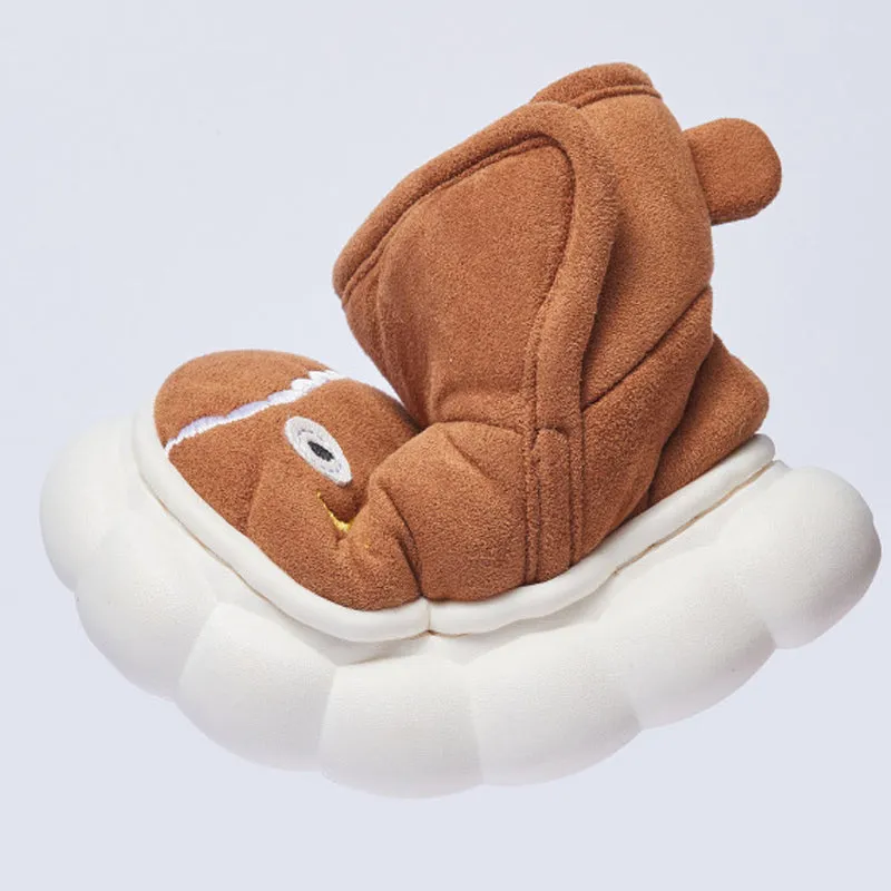 Baby Plush Snow Boots - Cute Shark