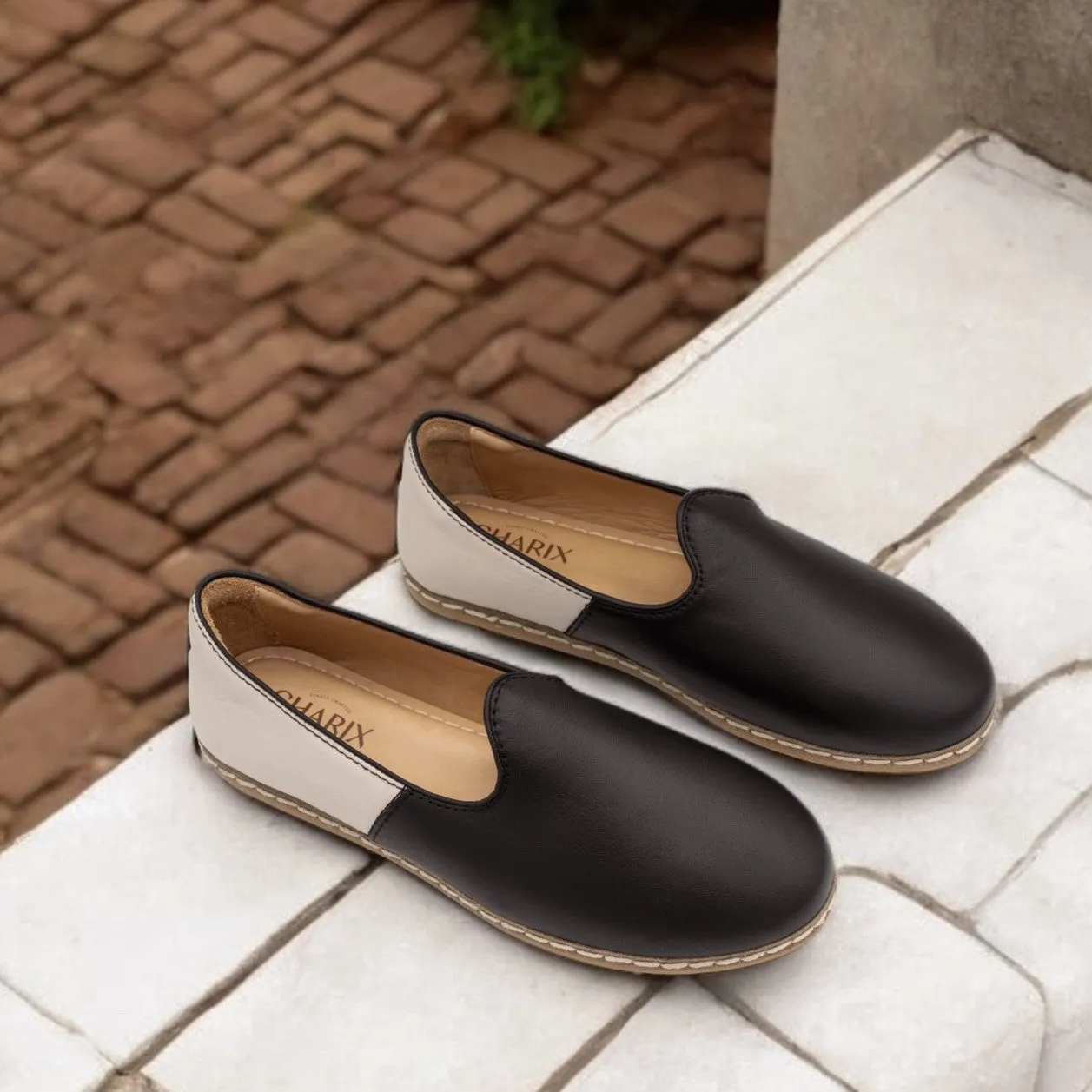 Black & White Slip-On