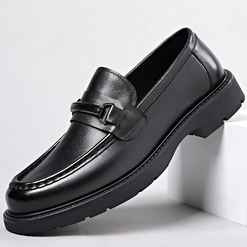 Bootara Men's Premium Leather Loafers - Stylish, Comfortable, and Slip-Resistant Casual Business Shoes