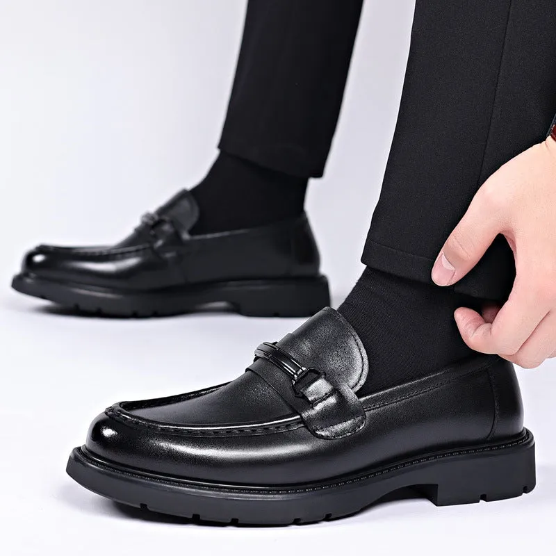 Bootara Men's Premium Leather Loafers - Stylish, Comfortable, and Slip-Resistant Casual Business Shoes