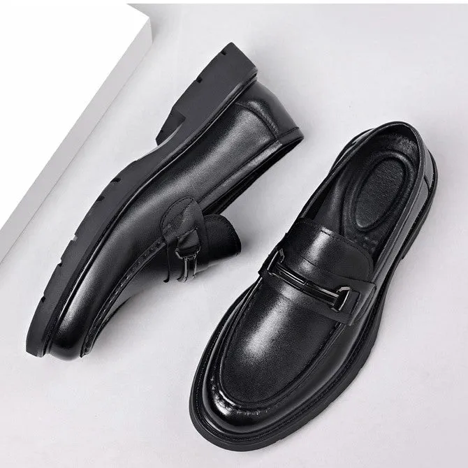 Bootara Men's Premium Leather Loafers - Stylish, Comfortable, and Slip-Resistant Casual Business Shoes