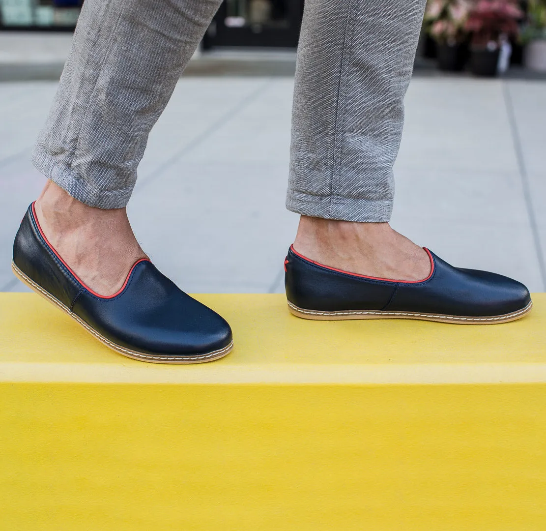 Dark Navy Slip Ons for Men