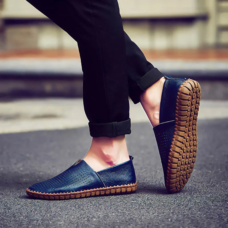 Dwayne Genuine Cow Leather Handmade Mens Loafers