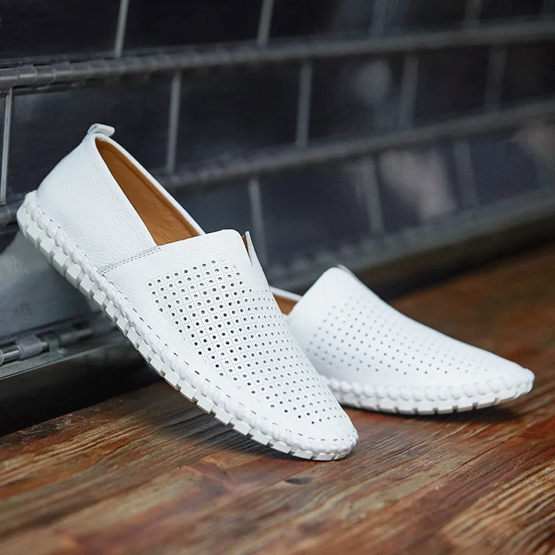 Dwayne Genuine Cow Leather Handmade Mens Loafers