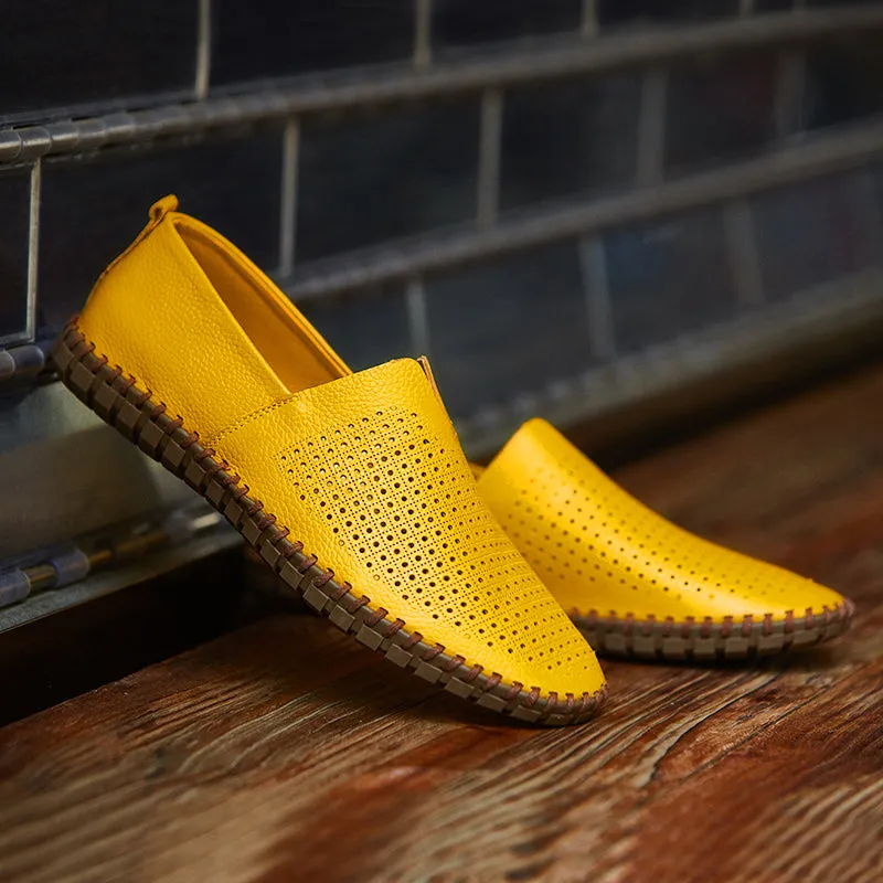 Dwayne Genuine Cow Leather Handmade Mens Loafers