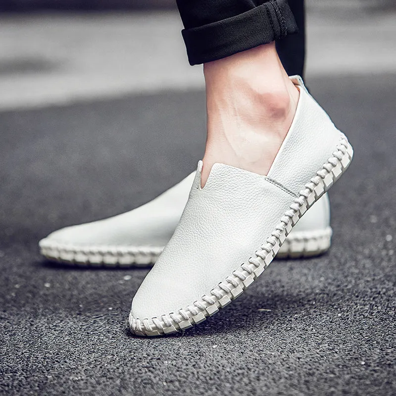 Dwayne Genuine Cow Leather Handmade Mens Loafers