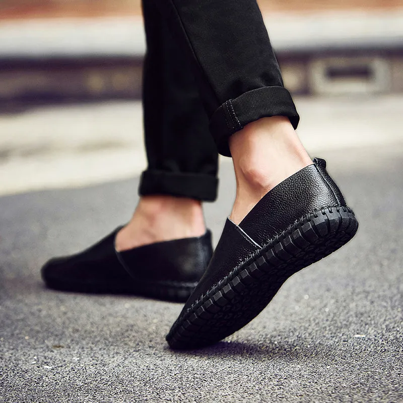 Dwayne Genuine Cow Leather Handmade Mens Loafers