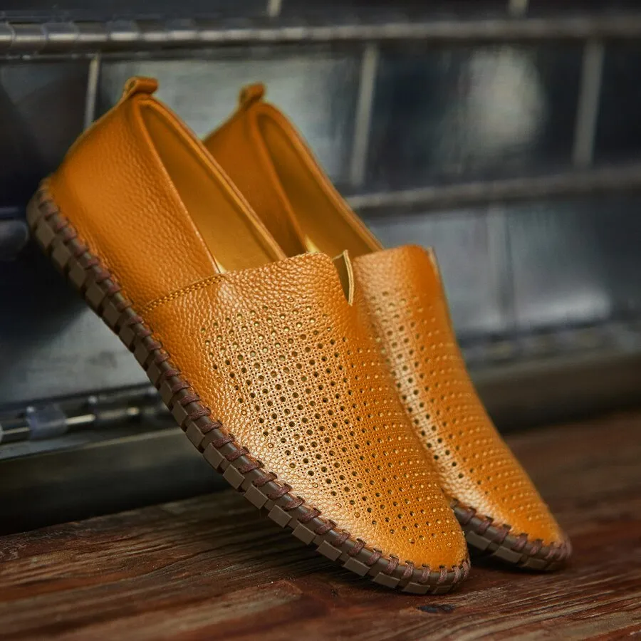 Dwayne Genuine Cow Leather Handmade Mens Loafers
