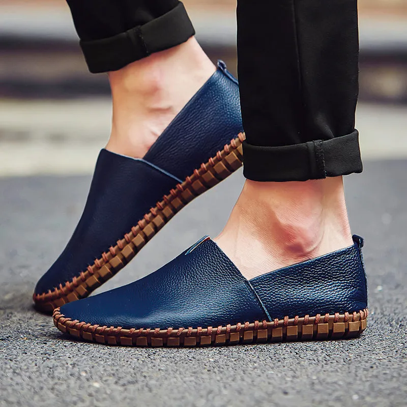 Dwayne Genuine Cow Leather Handmade Mens Loafers