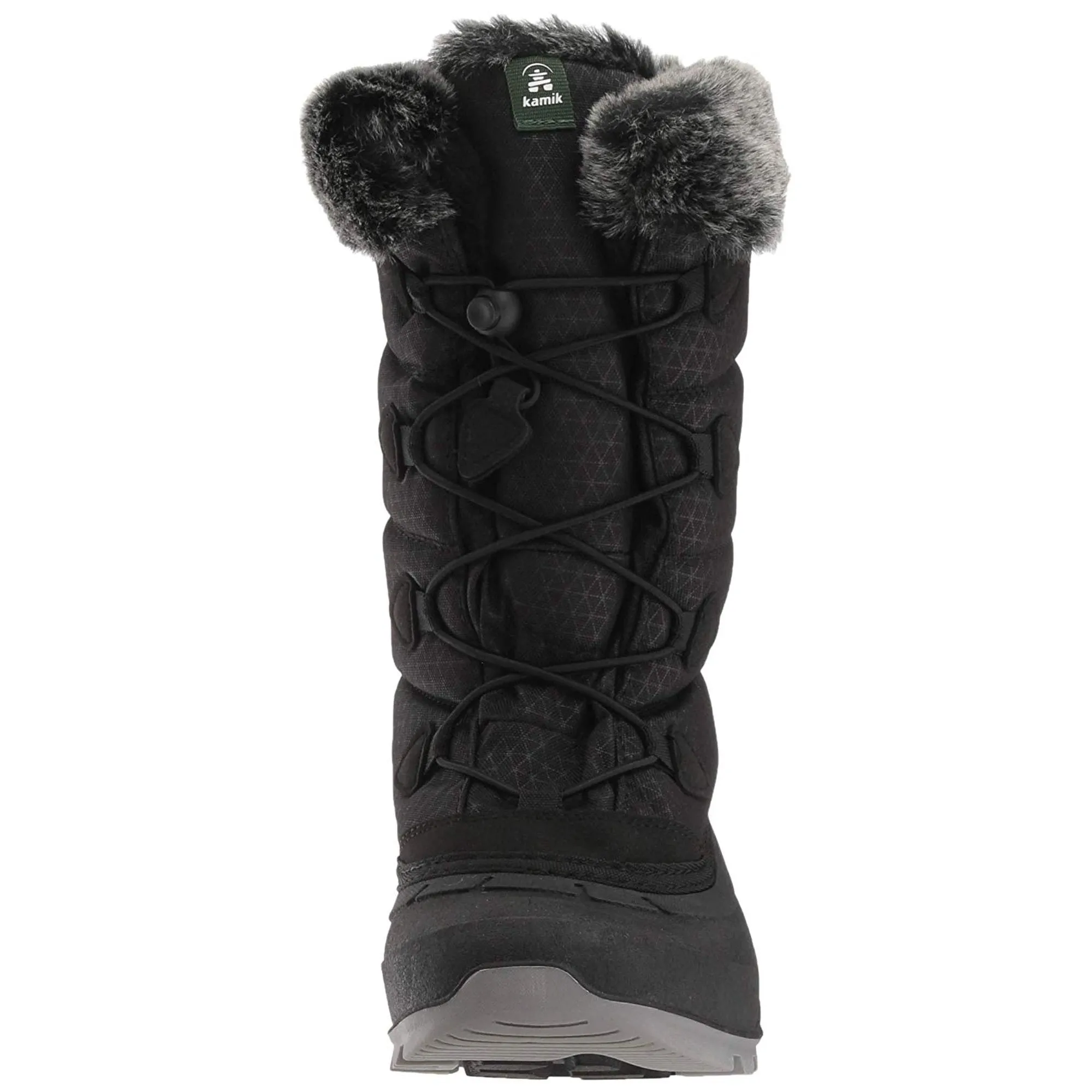 Kamik Women's MOMENTUM2 Snow Boot Black Lace Up Snow Boots (9, black)