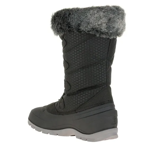 Kamik Women's MOMENTUM2 Snow Boot Black Lace Up Snow Boots (9, black)