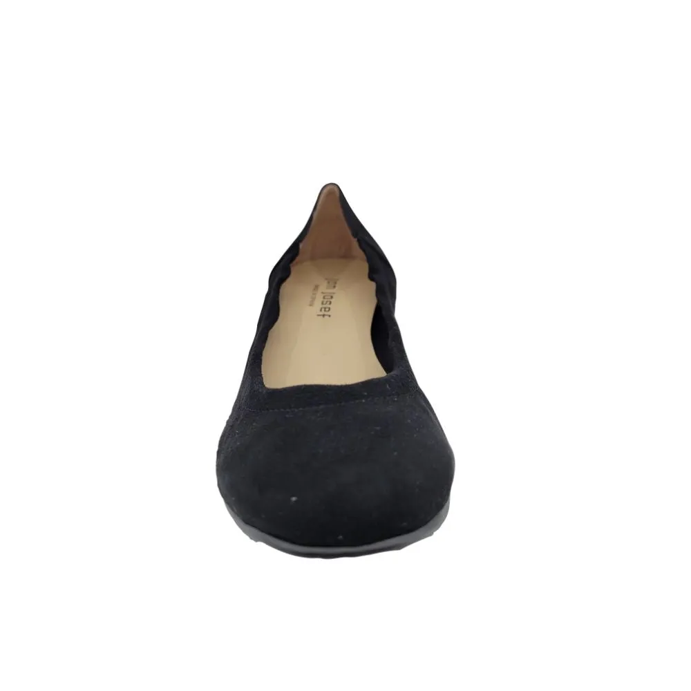 Maya Black Suede Jon Josef Ballet Flats