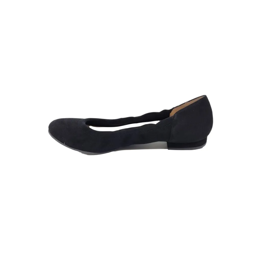Maya Black Suede Jon Josef Ballet Flats
