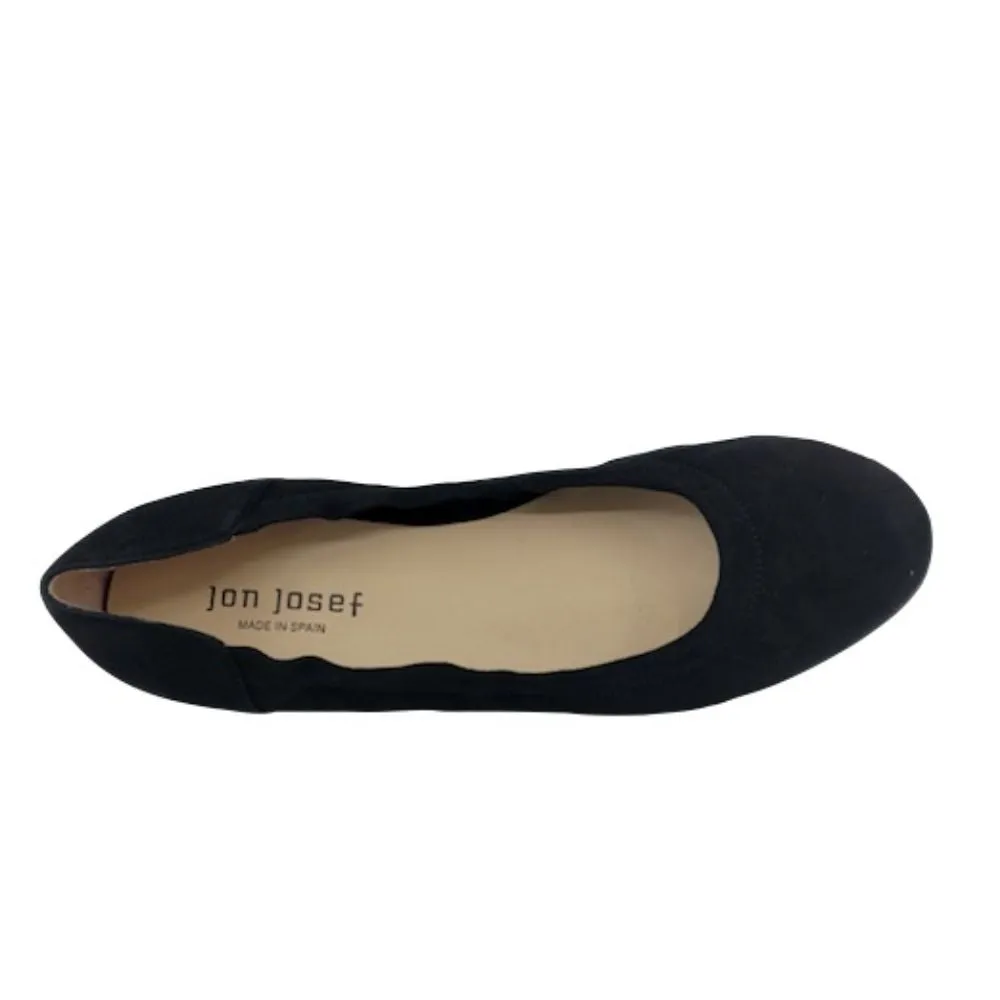 Maya Black Suede Jon Josef Ballet Flats