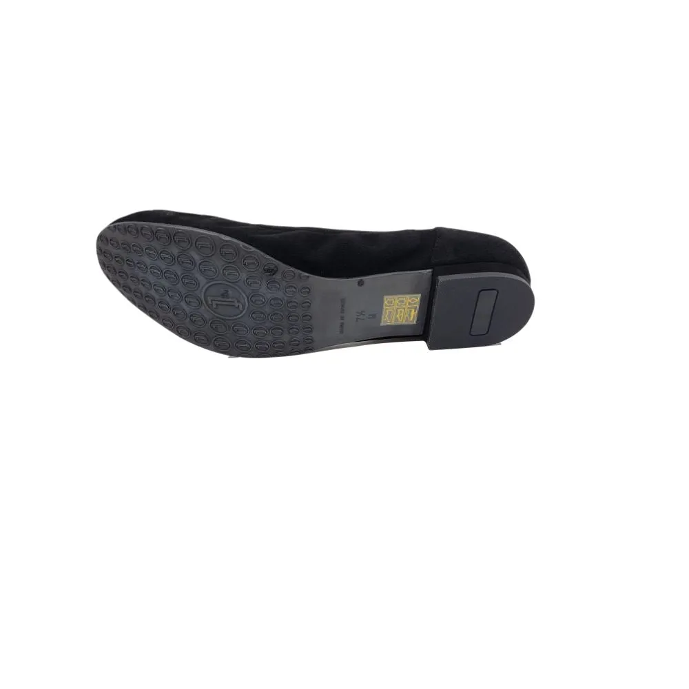 Maya Black Suede Jon Josef Ballet Flats