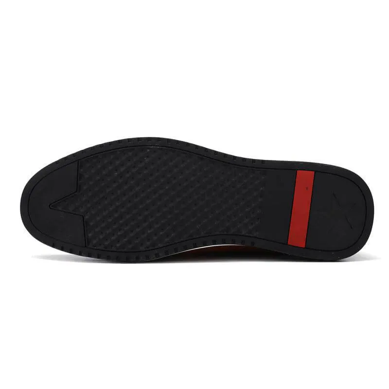 Mens Fashion Breathable Lace-up Leather Casual Shoes