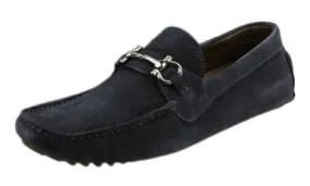 MENS PAIR OF KINGS TOP KICKER BLACK SUEDE LEATHER MOCCASINS DRESS SHOES