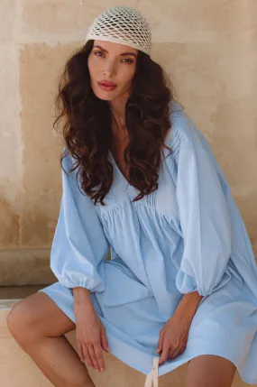 Palmira Handcrafted Linen Mini Dress