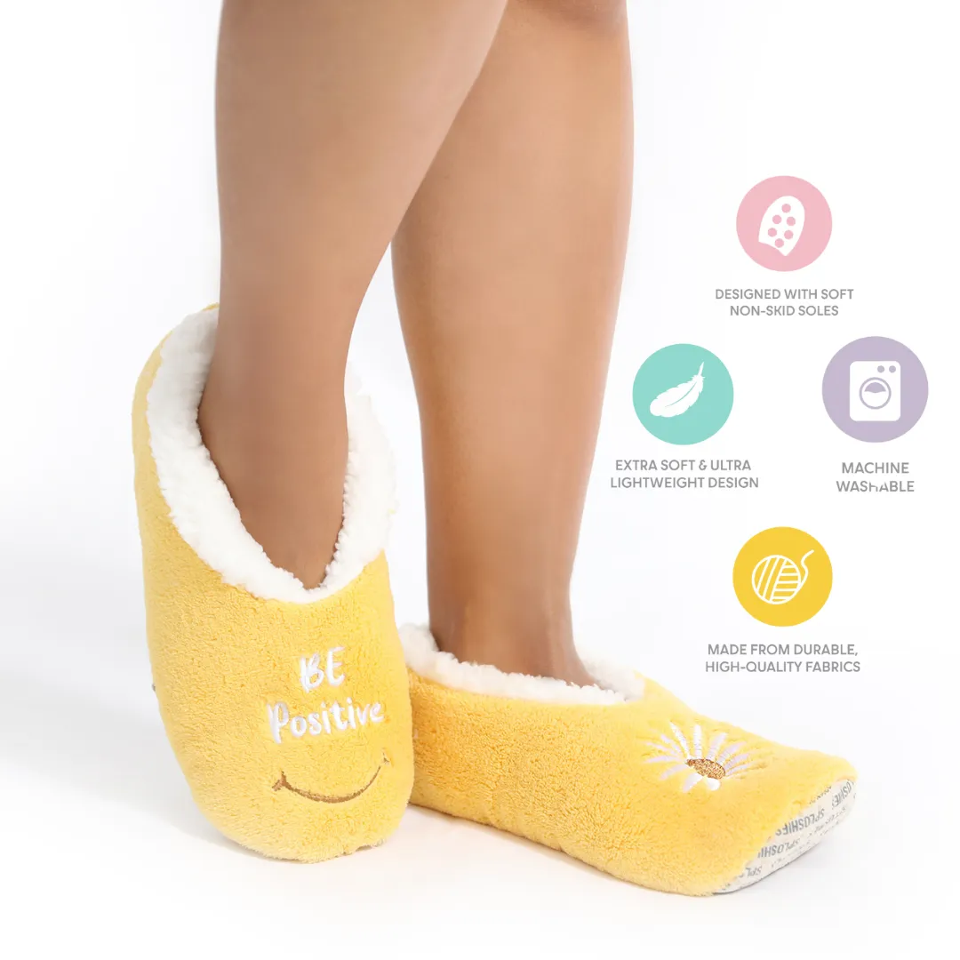 Splosh Women's Yellow Flower Slippers