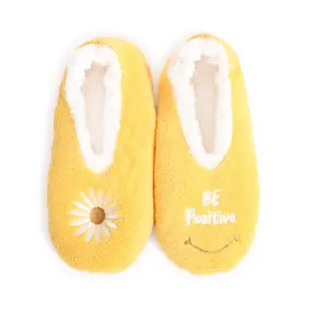 Splosh Women's Yellow Flower Slippers