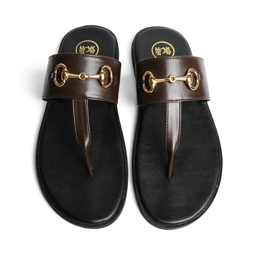 T-Rad Horsebit Sandals - Brown