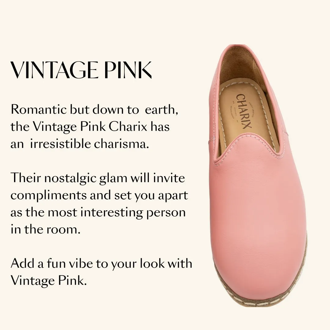 Vintage Pink Slip-On