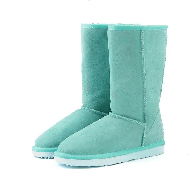 Women's Tall and Sleek Snow Genuine Leather Boots