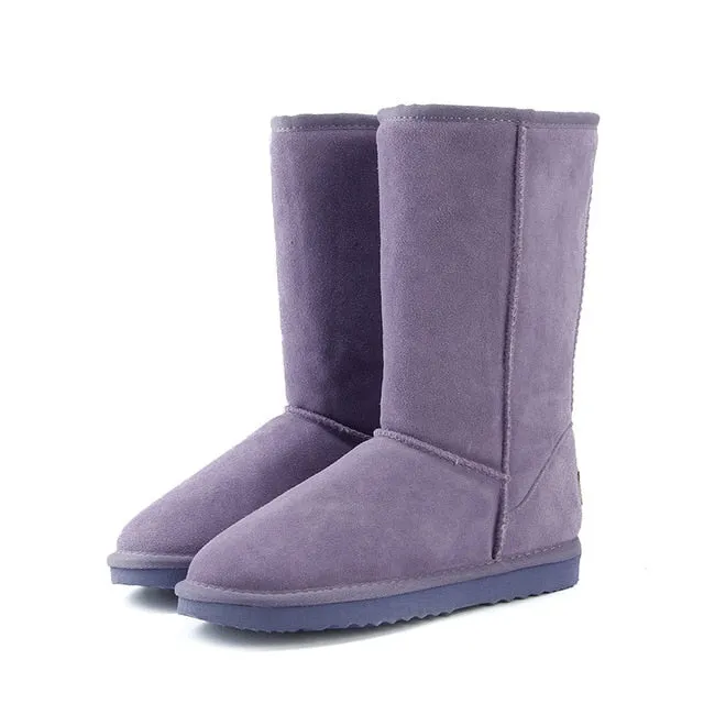 Women's Tall and Sleek Snow Genuine Leather Boots