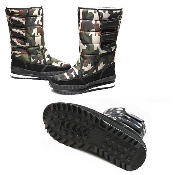 Women's Waterproof Snow Thick Plush TPR Sole Boots
