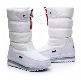 Women's Waterproof Snow Thick Plush TPR Sole Boots