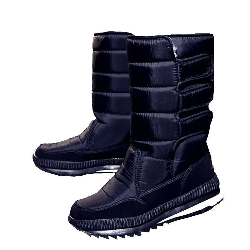 Women's Waterproof Snow Thick Plush TPR Sole Boots